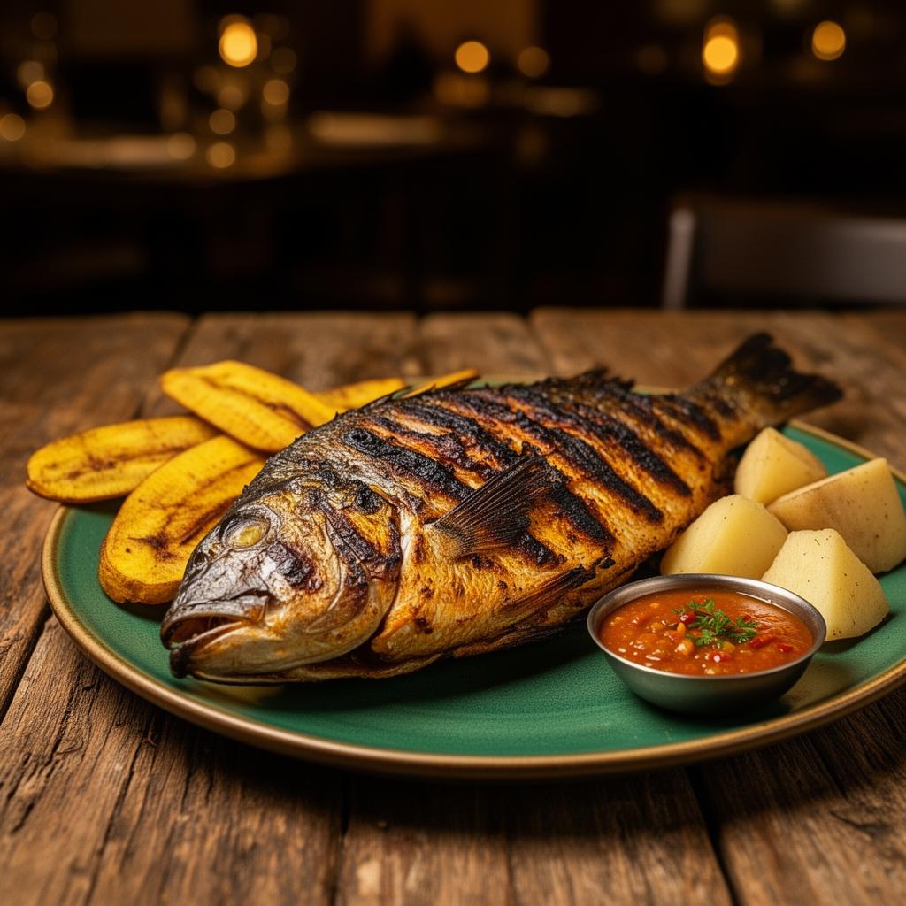 Diamond package — grilled fish meal